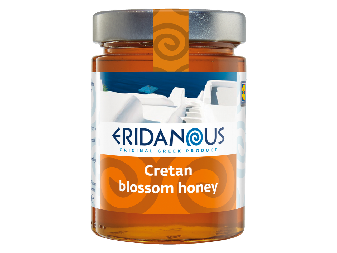 Eridanus Kretenzische bloesemhoning, Grieks product.