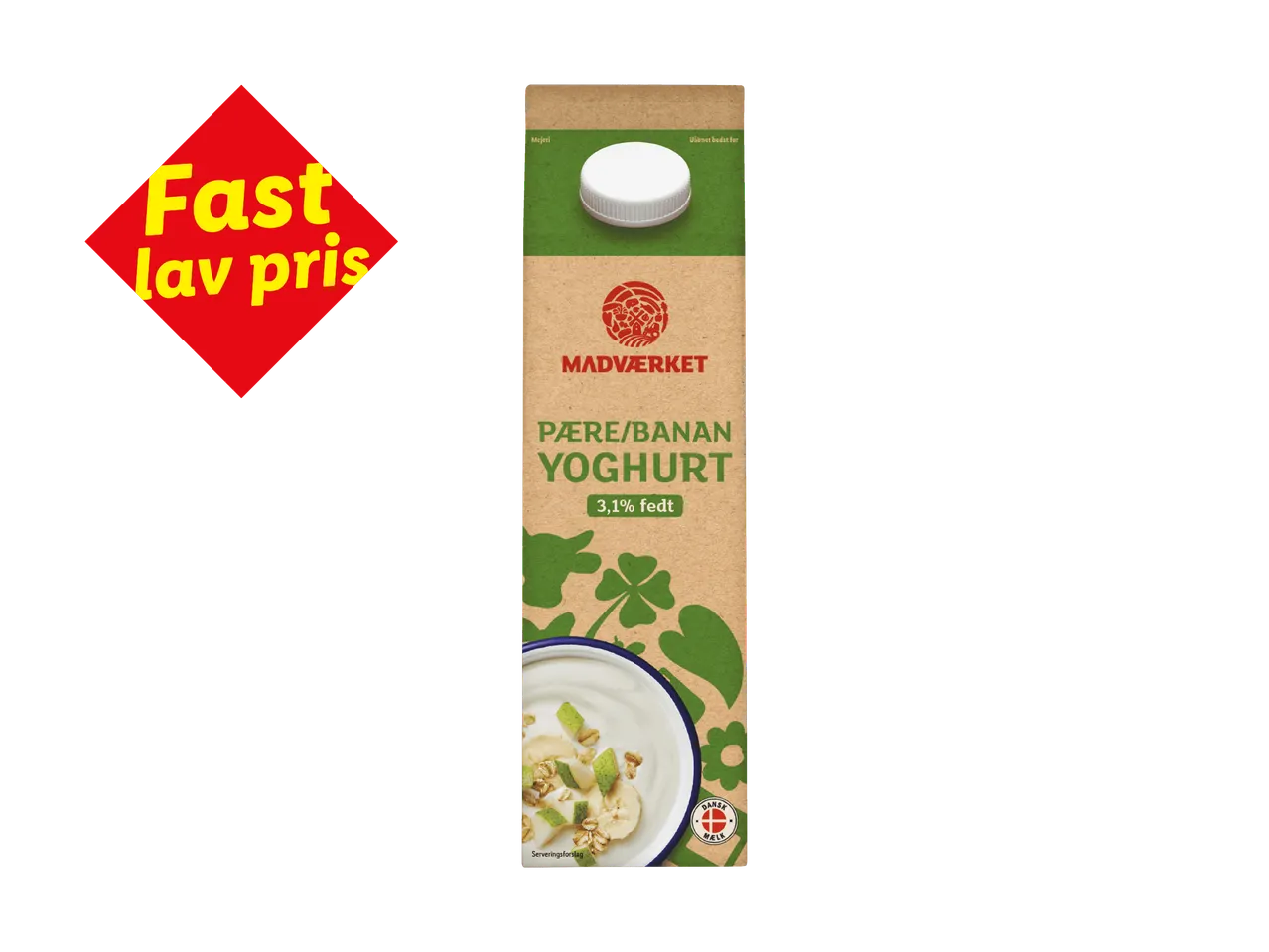 Frugtyoghurt med pære-banan