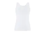 White sleeveless tank top on a white background
