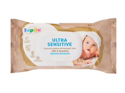 Drėgnos servetėlės vaikams su dangteliu