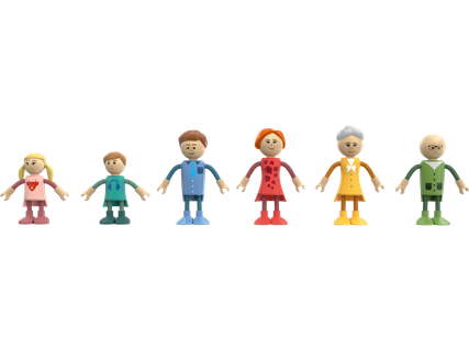 Lėlių namelio baldai arba lėlės