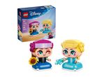 A box for a toy set featuring two mini-figures of animated princesses, Anna and Elsa, with accessories.