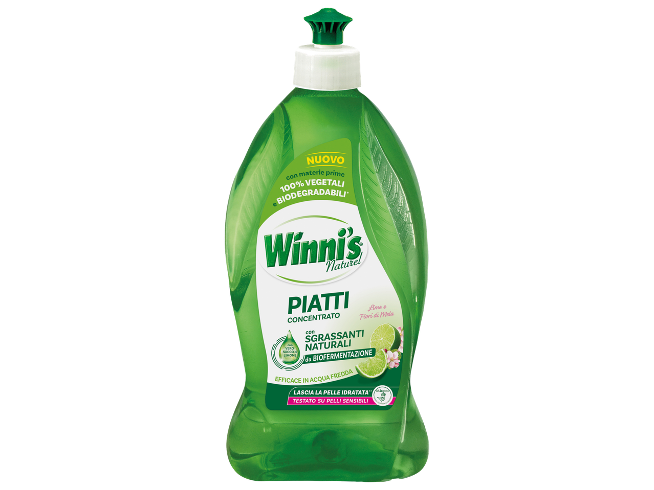 Detersivo piatti a mano concentrato lime e fiori di mela