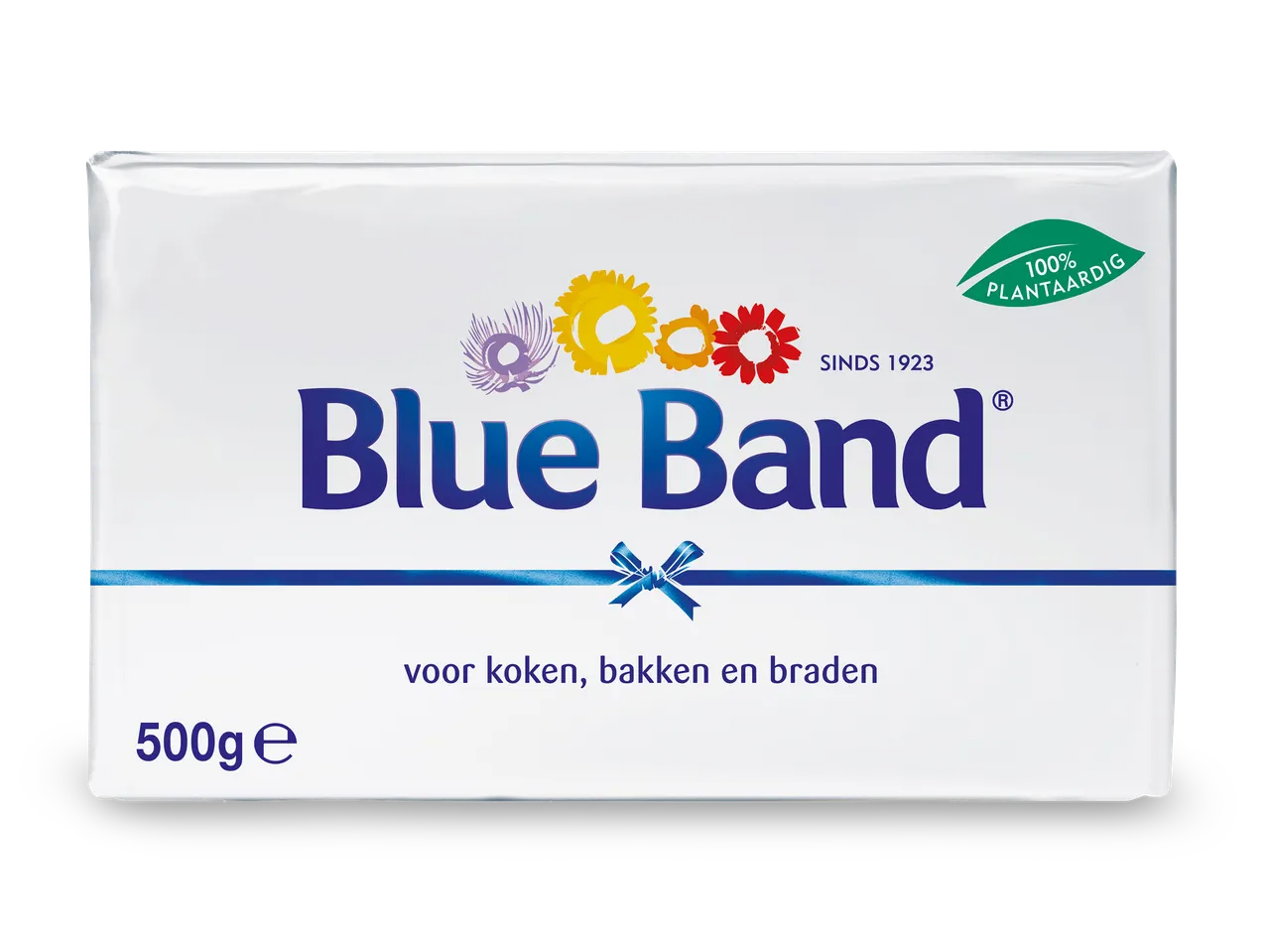500g Blue Band plantaardig boter voor koken en bakken.