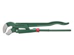 A green Parkside pipe wrench with a red adjustment knob.