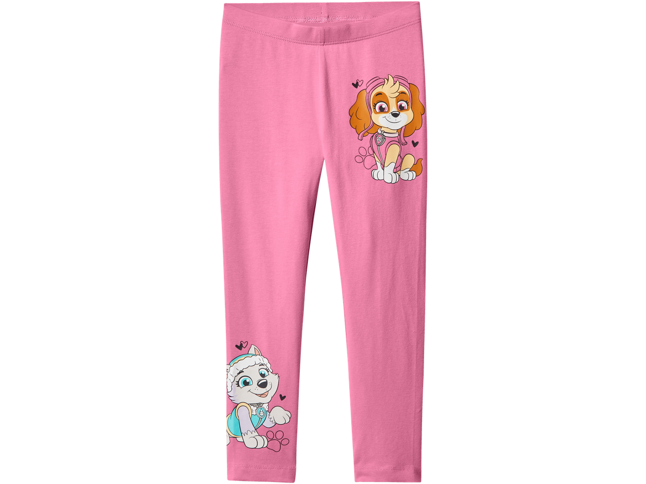 Leggings roses pour filles avec imprimé Pat' Patrouille.