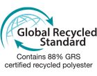 Global Recycled Standard Contains 88% GRS Certified Recycled Polyester