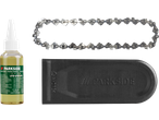 Αλυσίδα, λάδι και προστατευτικό PARKSIDE για αλυσοπρίονο μπαταρίας.