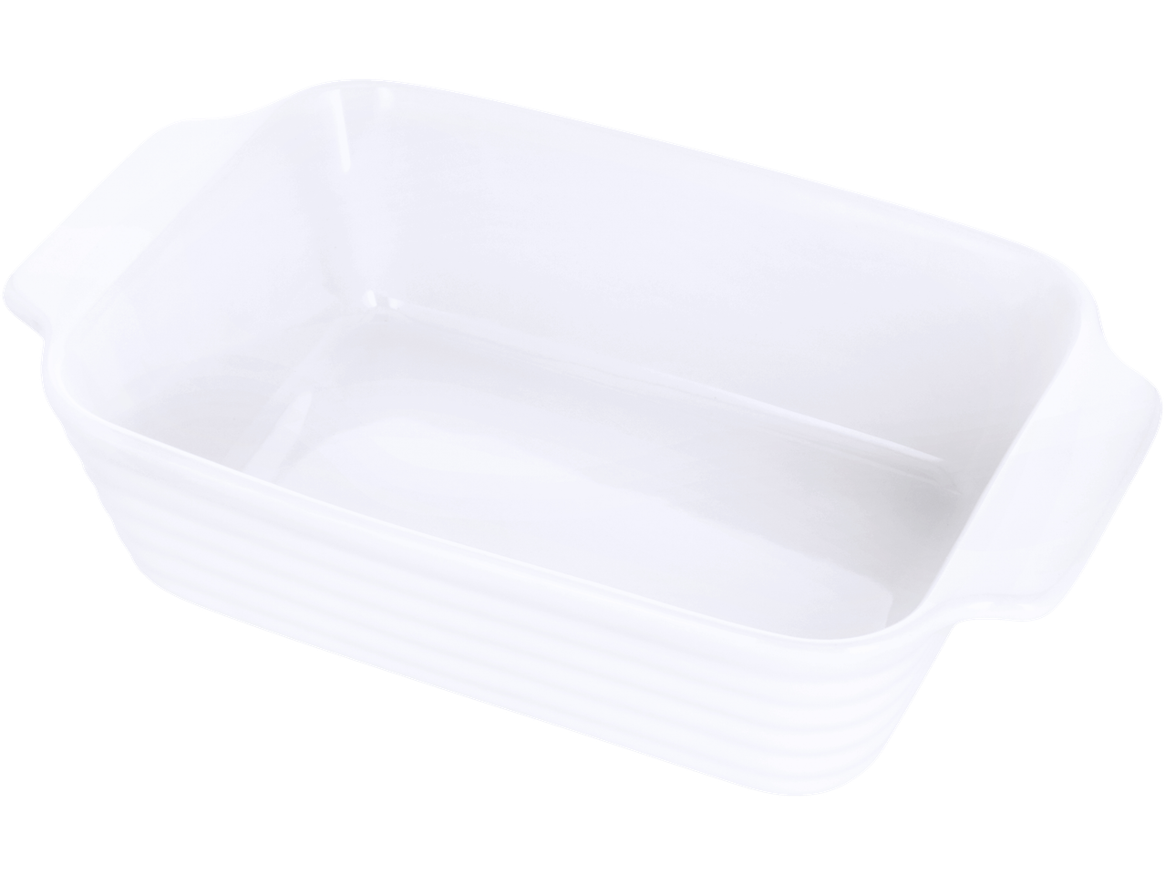 Tavă de copt dreptunghiulară albă SILVERCREST pentru grătar sau cuptor.