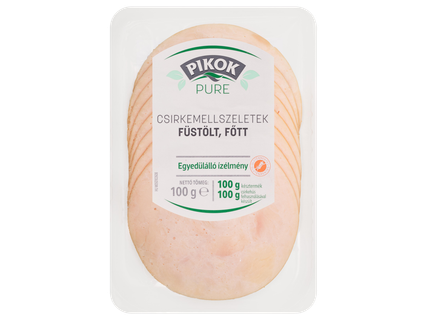 Füstölt, főtt csirkemell