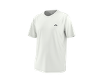 T-shirt CRIVIT branca com logótipo preto no peito esquerdo.