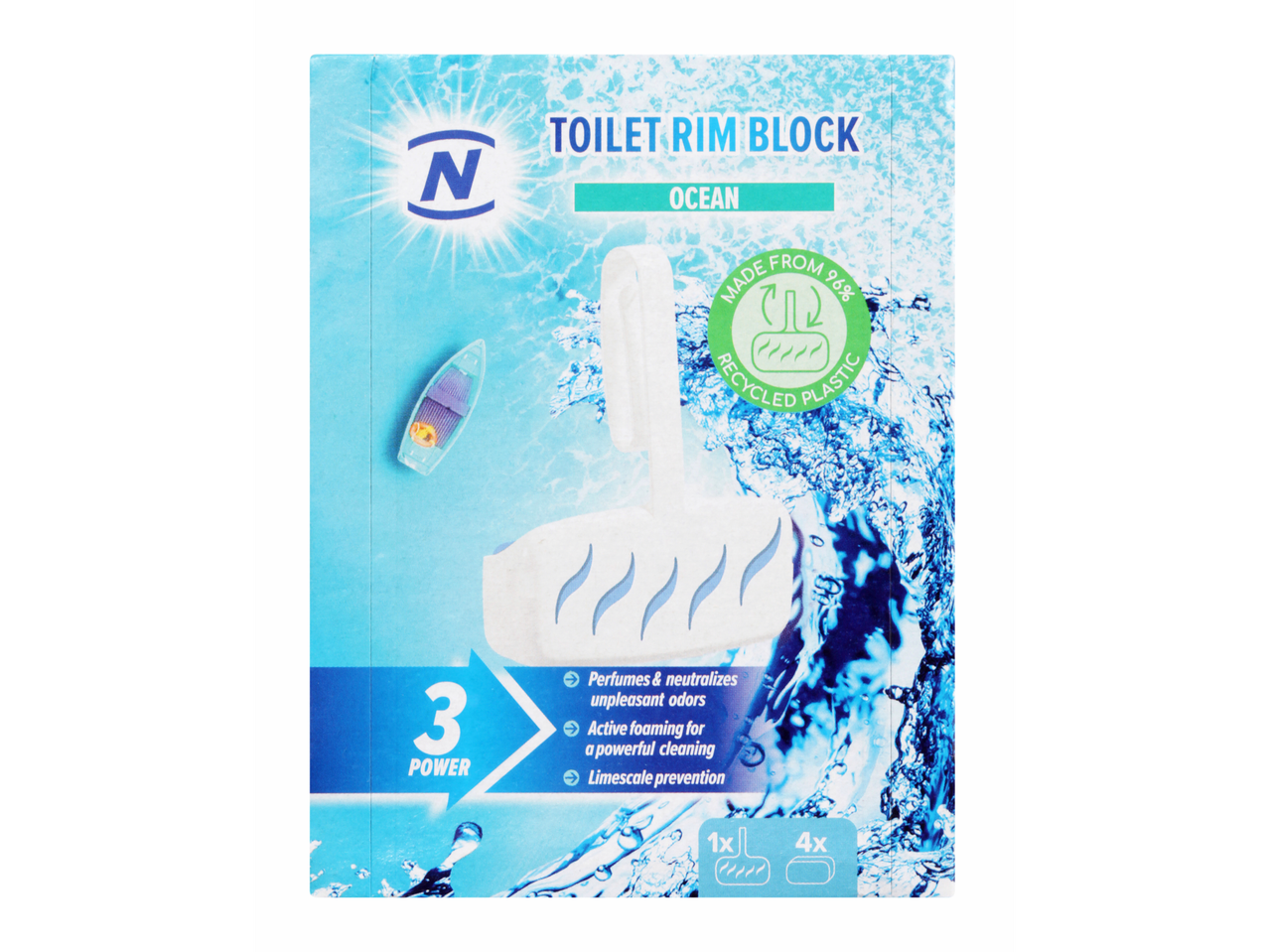 N Ocean WC bloki: 3x močno čiščenje, nevtralizirajo vonjave.