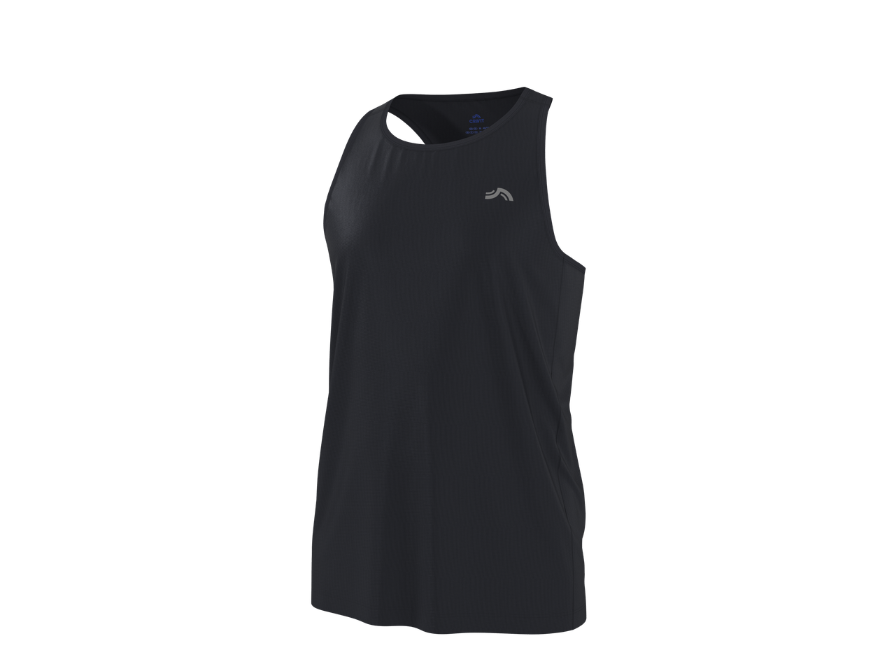 T-shirt desportiva sem mangas CRIVIT para homem em preto.