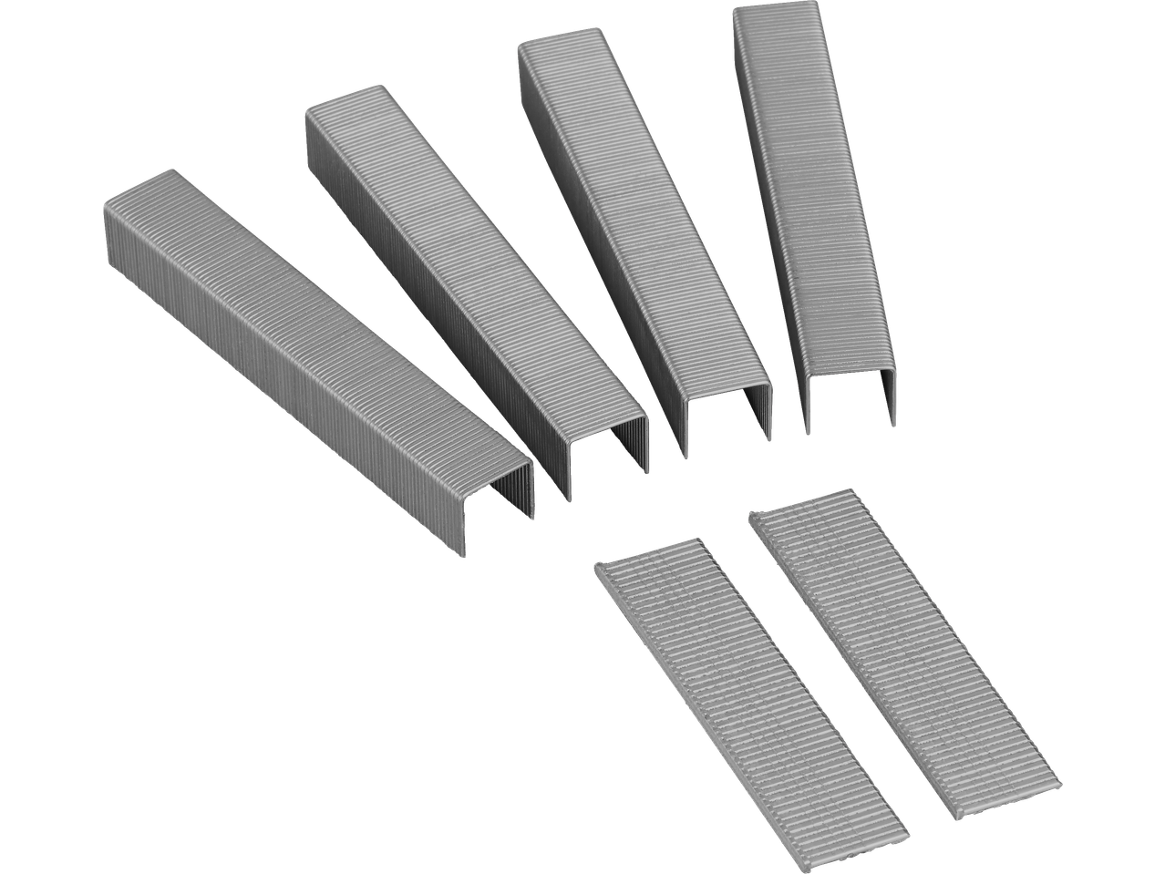 Capse PARKSIDE pentru capsator electric, aranjate pe un fundal negru.