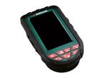 Handheld inspection camera with a screen and red control buttons.