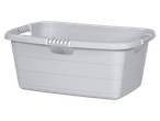 W5® grey rectangular 40 L laundry tub with handles