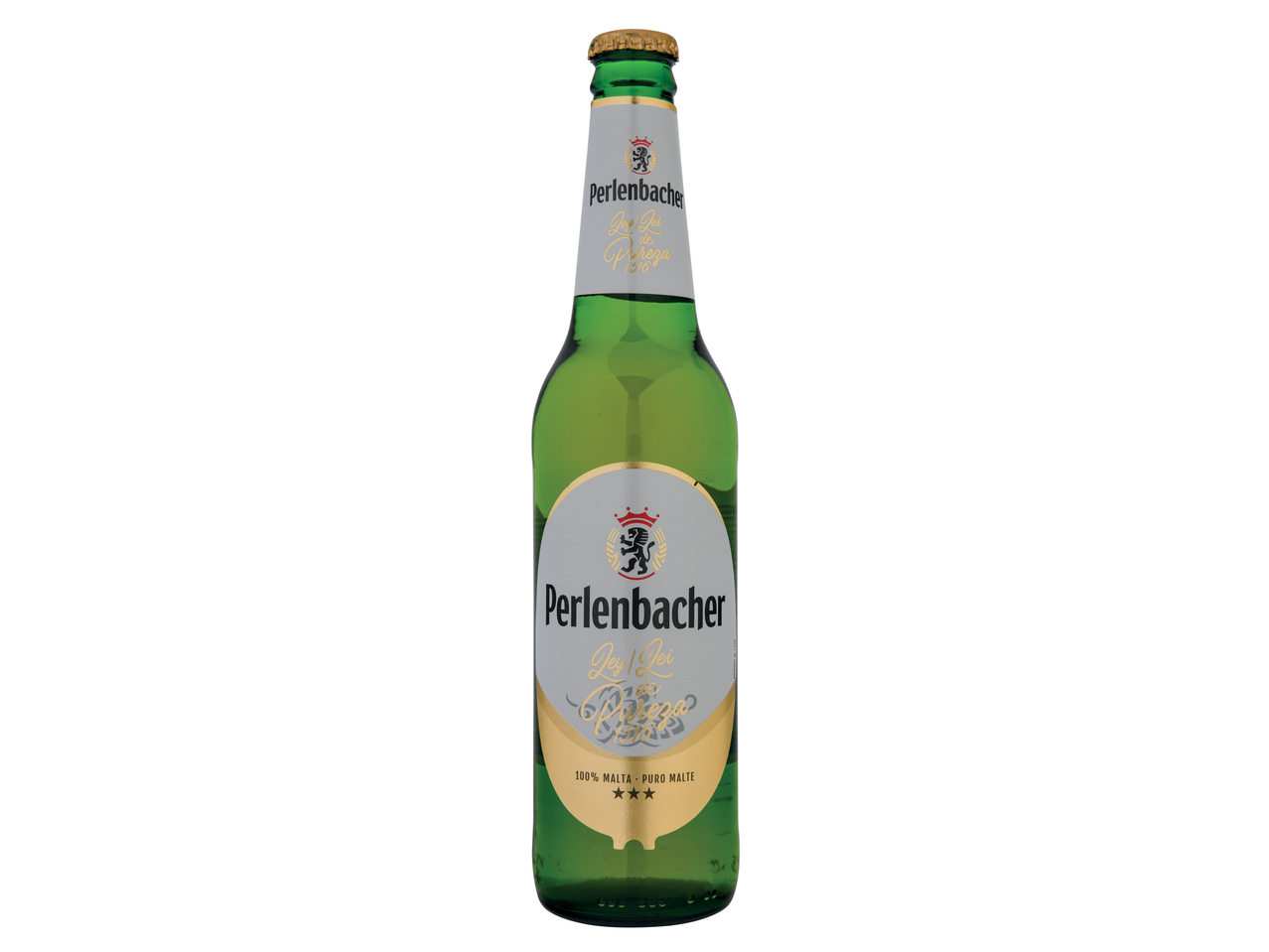 Garrafa de cerveja Perlenbacher.