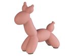 Statuetta rosa a forma di animale stilizzato, in stile palloncino.