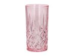 Pink patterned drinking glass
