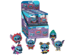 Funko Disney Stitch in Costume Minis display with Stitch as Simba, Sebastian, and other characters.