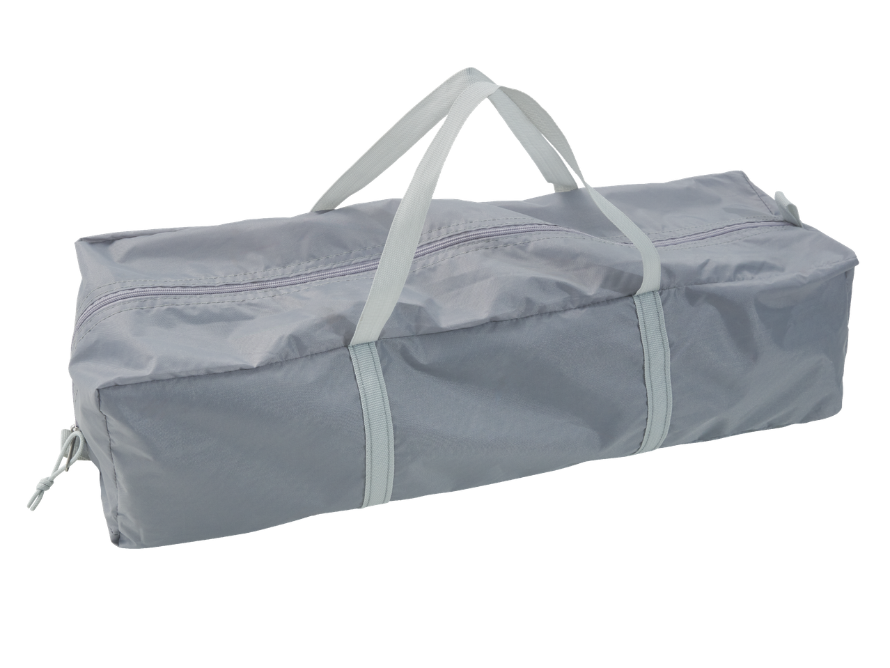Сива чанта за съхранение с цип и дръжки