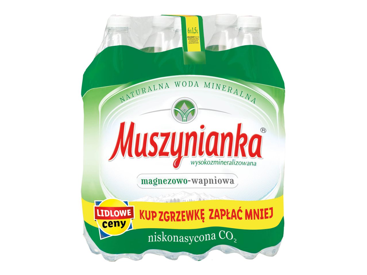 MUSZYNIANKA Woda mineralna magnezowo-wapniowa