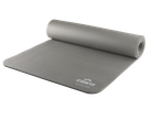 Rolled gray Crivit yoga mat.