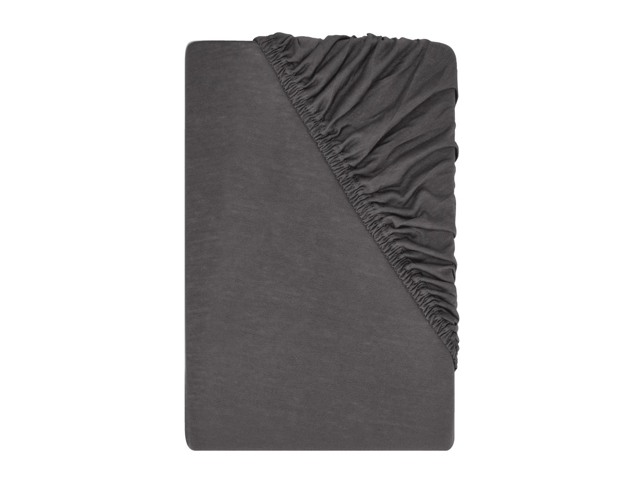 Grey Jersey Fitted Sheet - Double