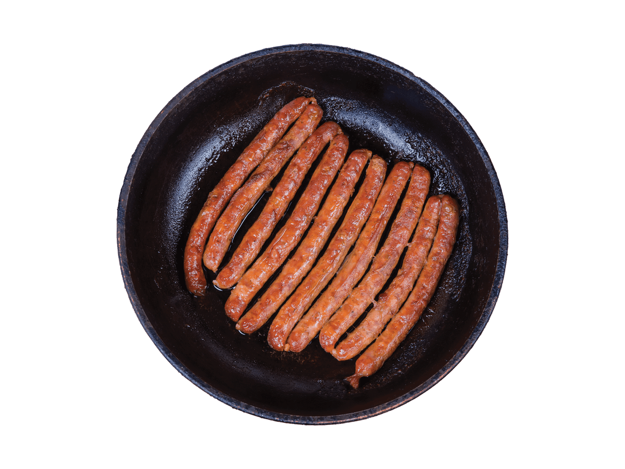 Keptuvėje kepamos dešrelės