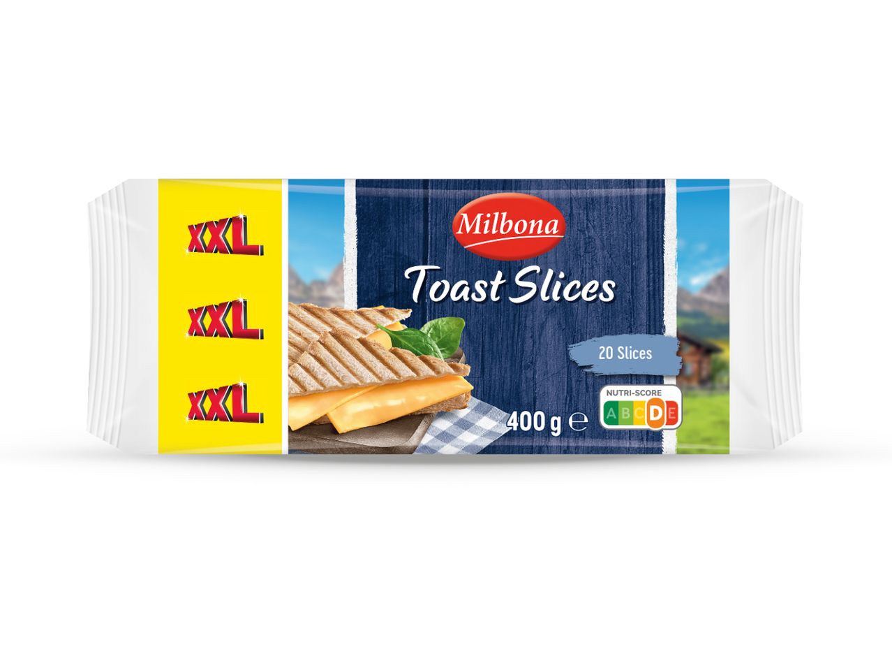 Milbona XXL toast kriške, 400 g.