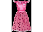 Pink Paw Patrol Skye costume dress for kids with paw print details.