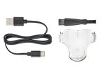 Cabo de carregamento USB, escova de limpeza e suporte para máquina de barbear recarregável CIEN BEAUTY.