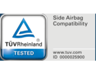 Certificato TÜV Rheinland: compatibilità airbag laterali, ID 0000025900.