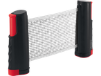 Rede de ténis de mesa Crivit, preto e vermelho.