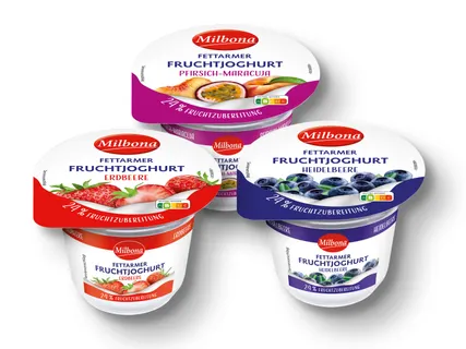 Milbona Fettarmer Fruchtjoghurt