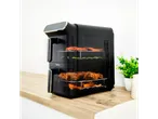 Tower air fryer: chicken, sweet potatoes, and vegetables.