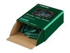 Green box of 60 wall plugs, 8.0 x 40mm, with a clear window showing the contents.