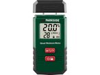 Parkside wood moisture meter displaying 20.0% moisture and 28°C temperature.