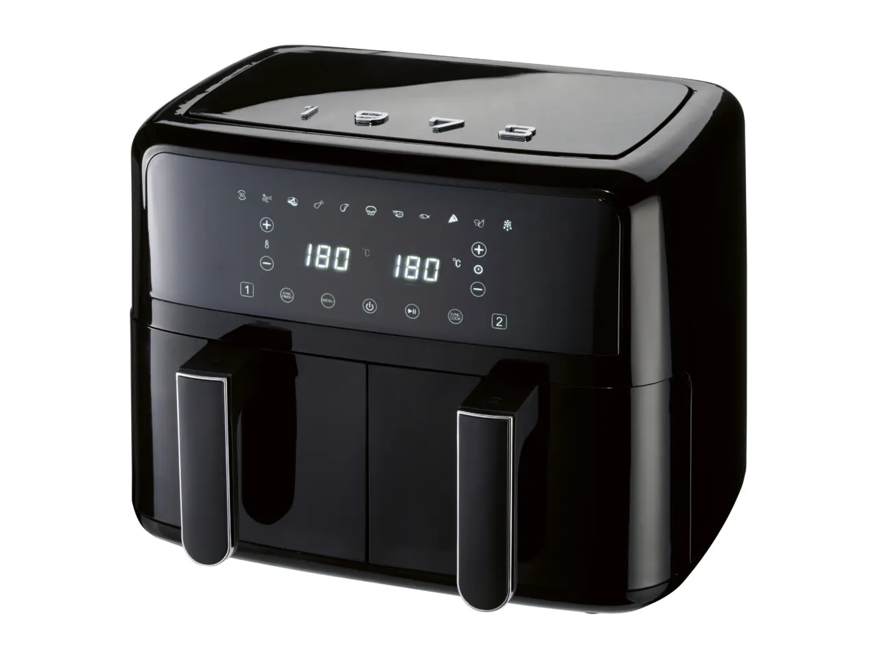 SilverCrest Black Dual Basket Air Fryer