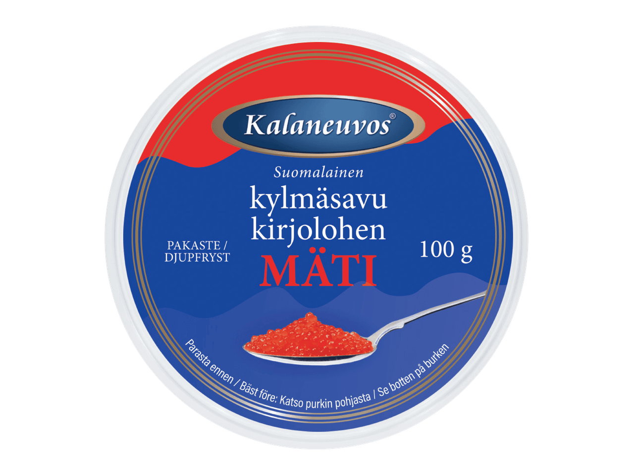 Kylmäsavustettu kirjolohen mäti