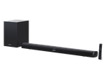 Soundbar Sharp cu subwoofer și telecomandă
