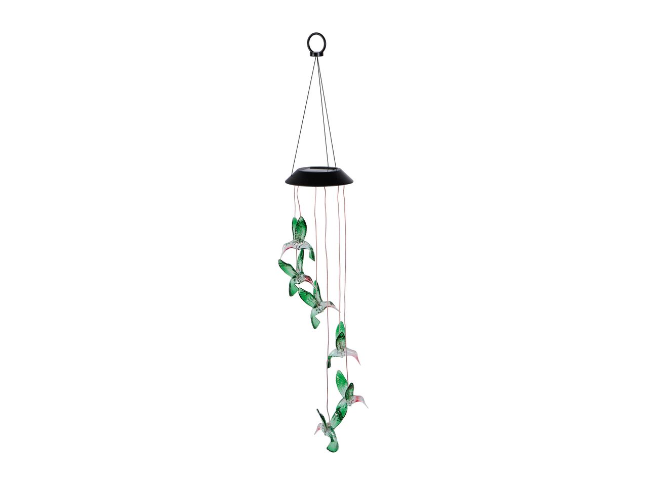 Solar hummingbird wind chime.