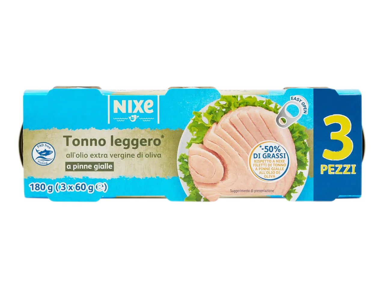 Tonno leggero all'olio extra vergine di oliva