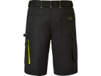 Shorts de trabalho pretos com bolsos.