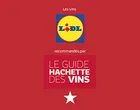 Étiquette Lidl avec recommandations du Guide Hachette des vins.