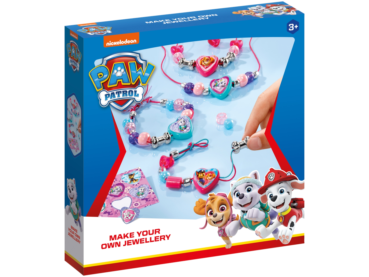 Nickelodeon Paw Patrol papuošalų gamybos rinkinys su karoliukais ir pakabukais