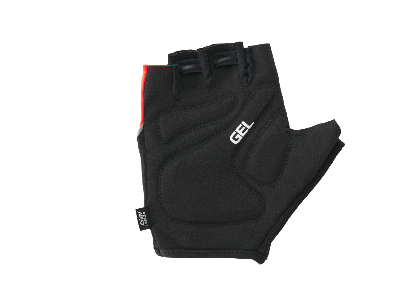 Melnas velosipēda cimdus ar želeja polsterējumu.