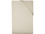 LIVARNO home jersey plahta u svijetlo bež boji s elastičnim kutovima.