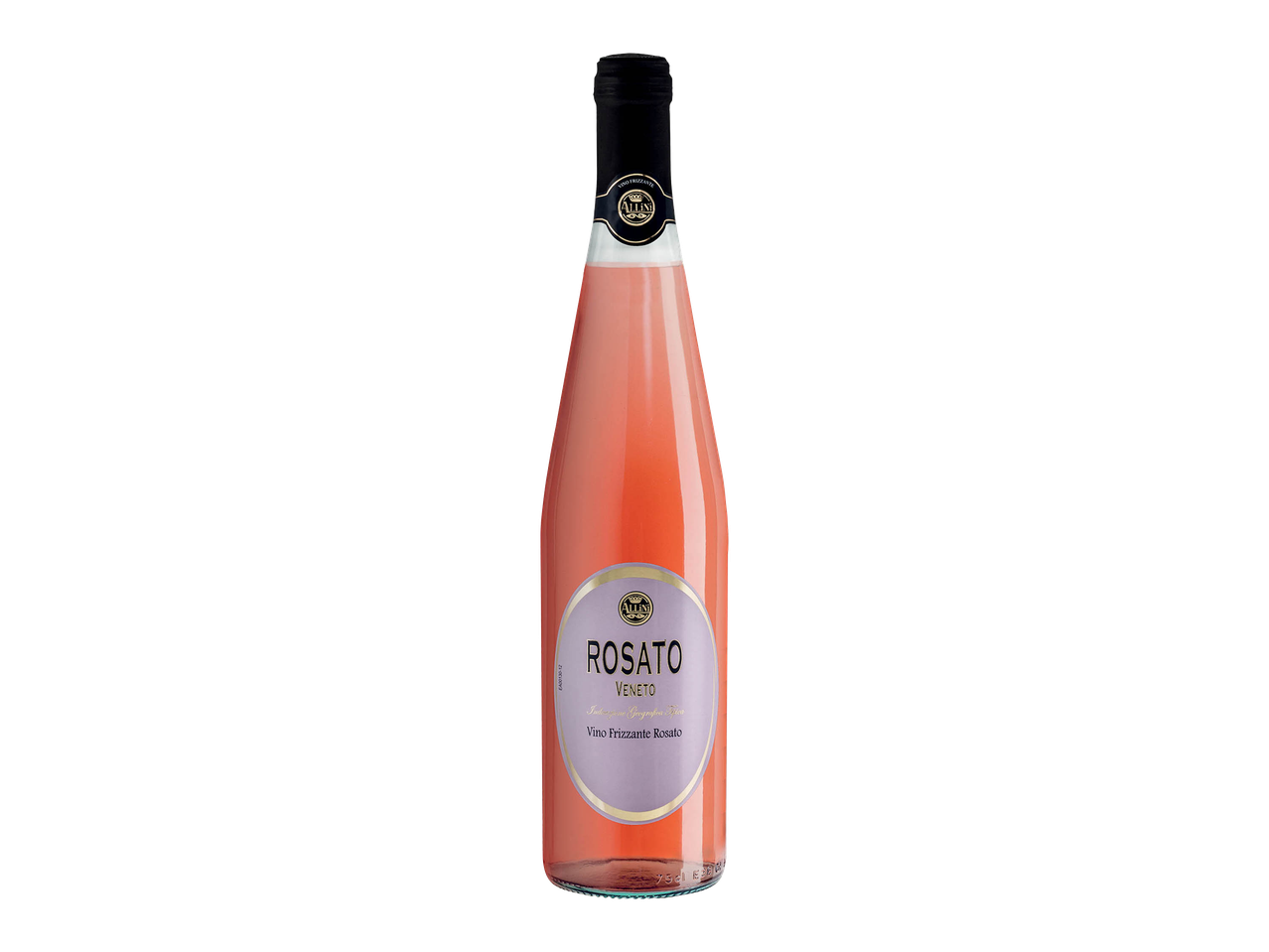 A bottle of Rosato sparkling rosé wine.