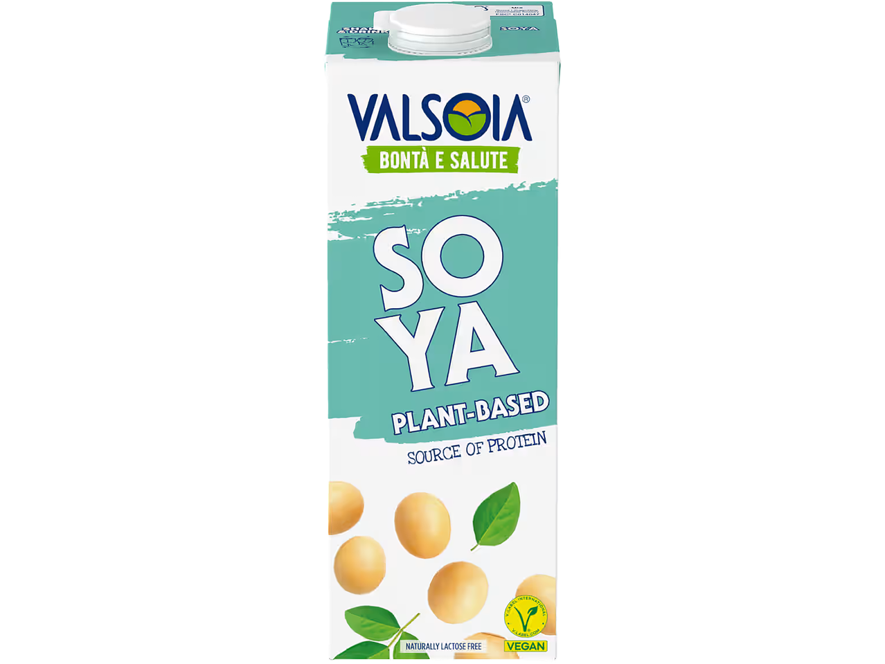 Valsoia sojų gėrimas, augalinės kilmės, baltymų šaltinis, be laktozės, veganiškas.